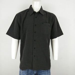 Quiksilver NWT black men's short sleeve shirt